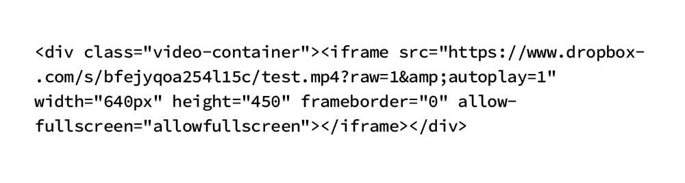How To Embed Dropbox Videos Onto Your Website